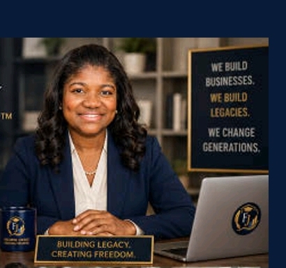 Nyia J. posed professionally at her desk — ready to talk real estate